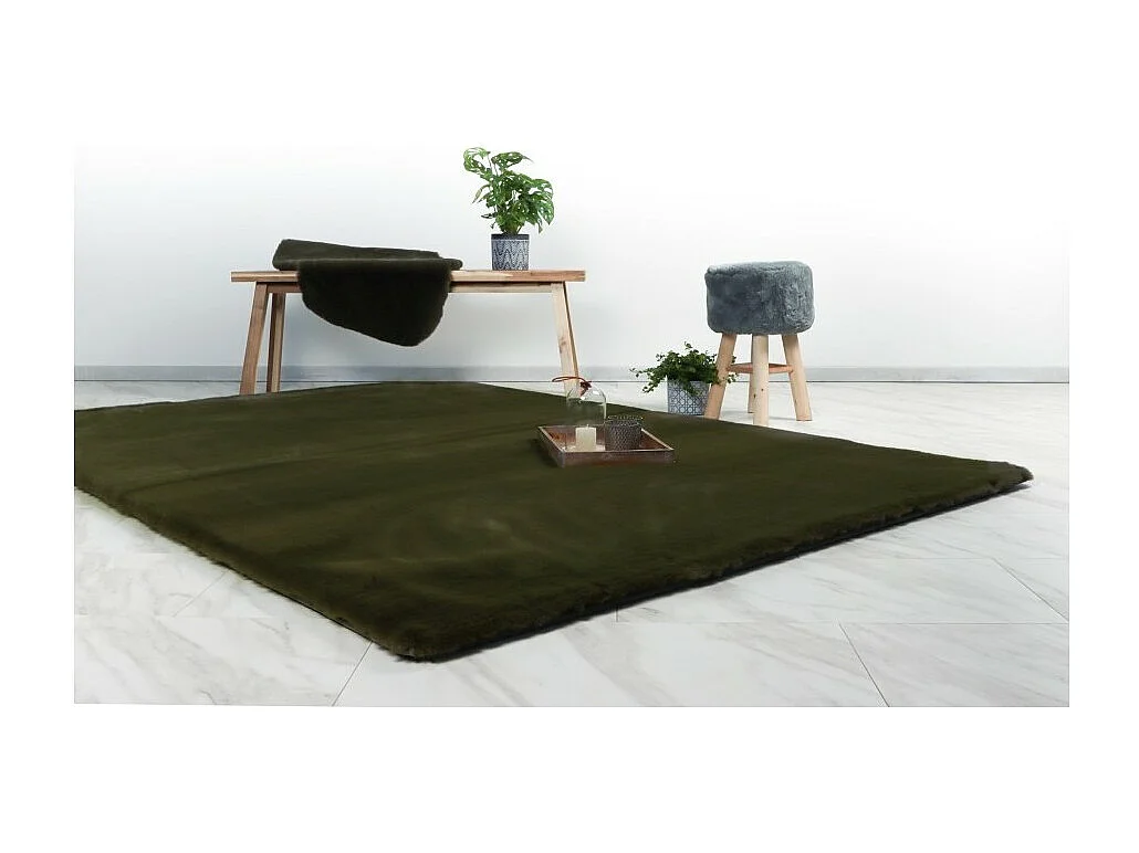 Tapijt 290x200cm, design H008N in basilicumgroen - Comfort en elegantie voor uw interieur