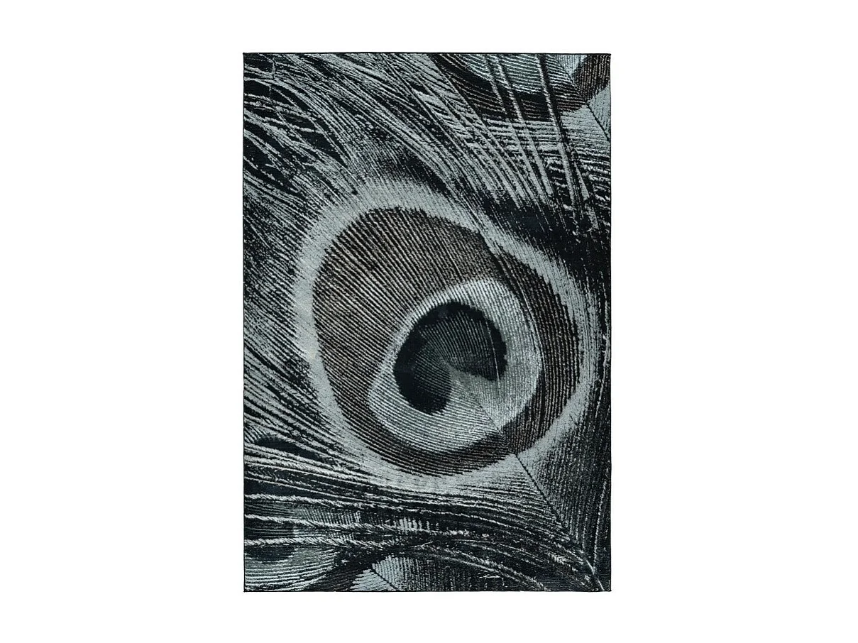 Tapis 290x200cm, design G108A coloris bleu pétrole - Confort et élégance pour votre intérieur