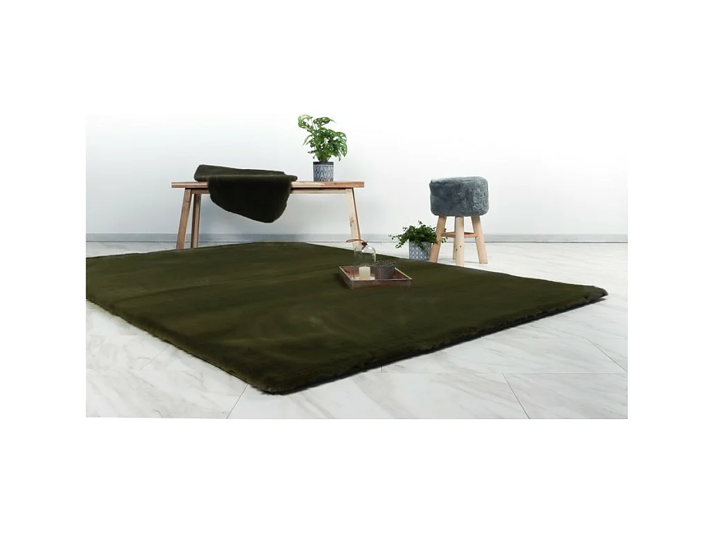 Teppich 230x160cm, Design H008N in Basilikum-Grün - Komfort und Eleganz für Ihr Interieur