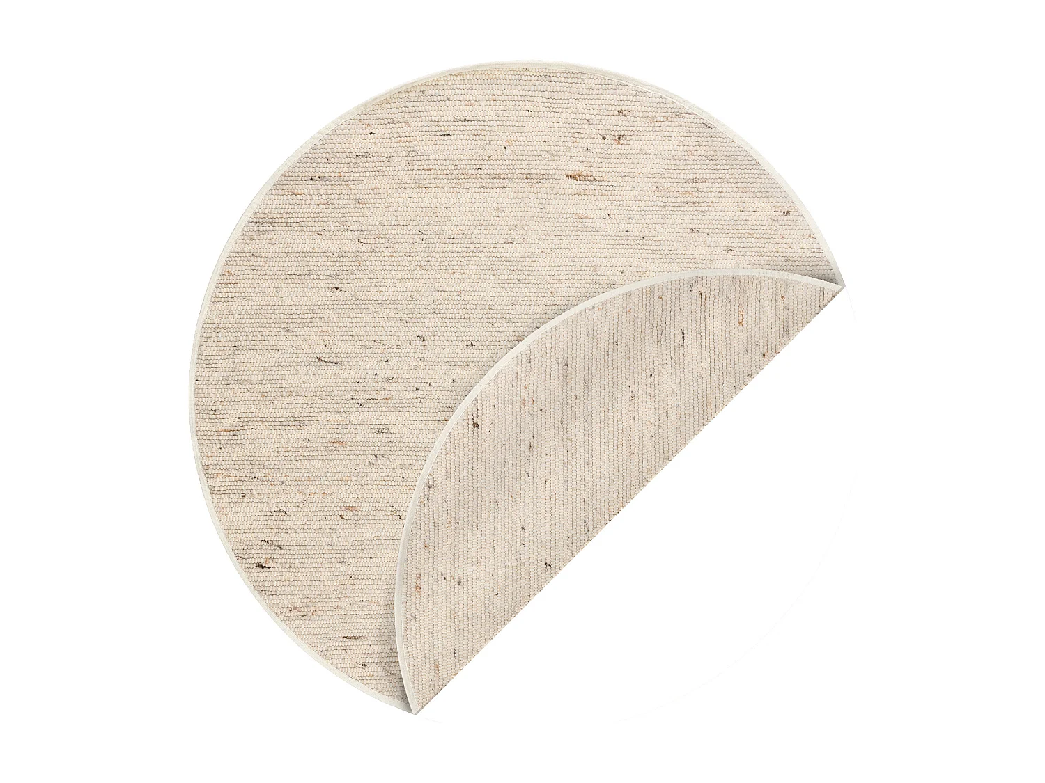 Tapis NEPAL 2100 cercle beige - laine, double face, naturel cercle 160 cm