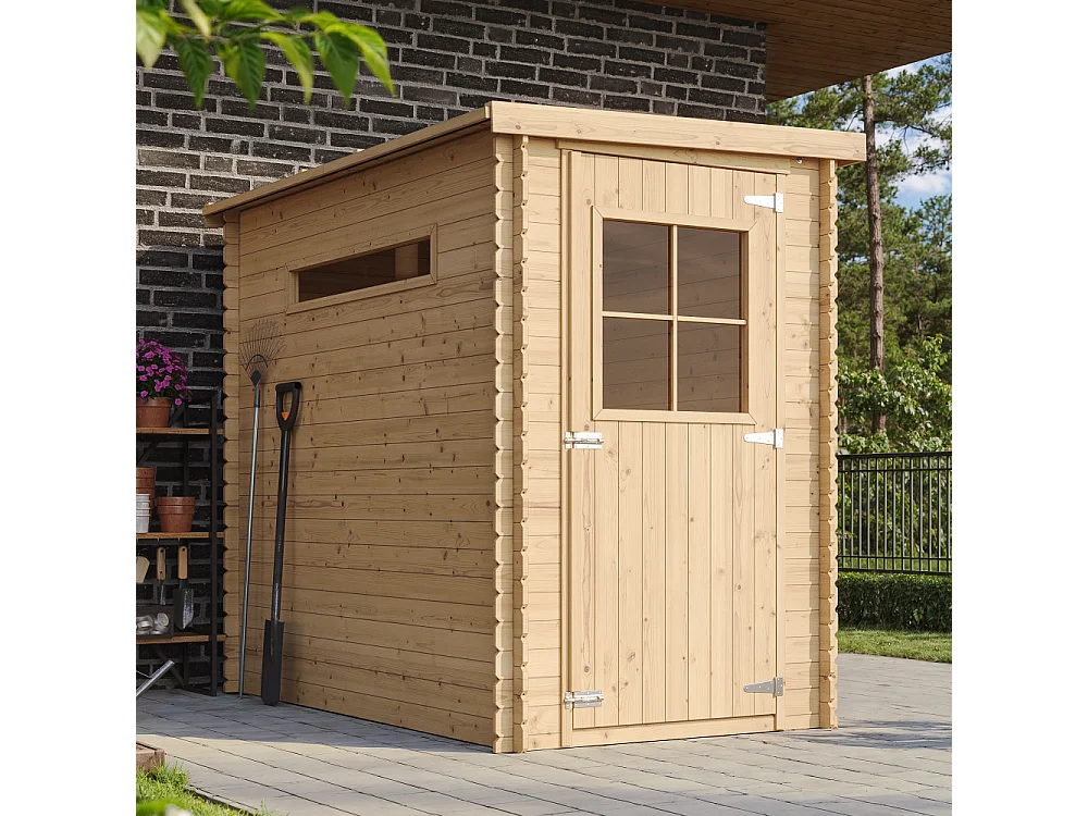 Abri de jardin en bois - l239xL144xH198 cm/2.63 m2 - M306