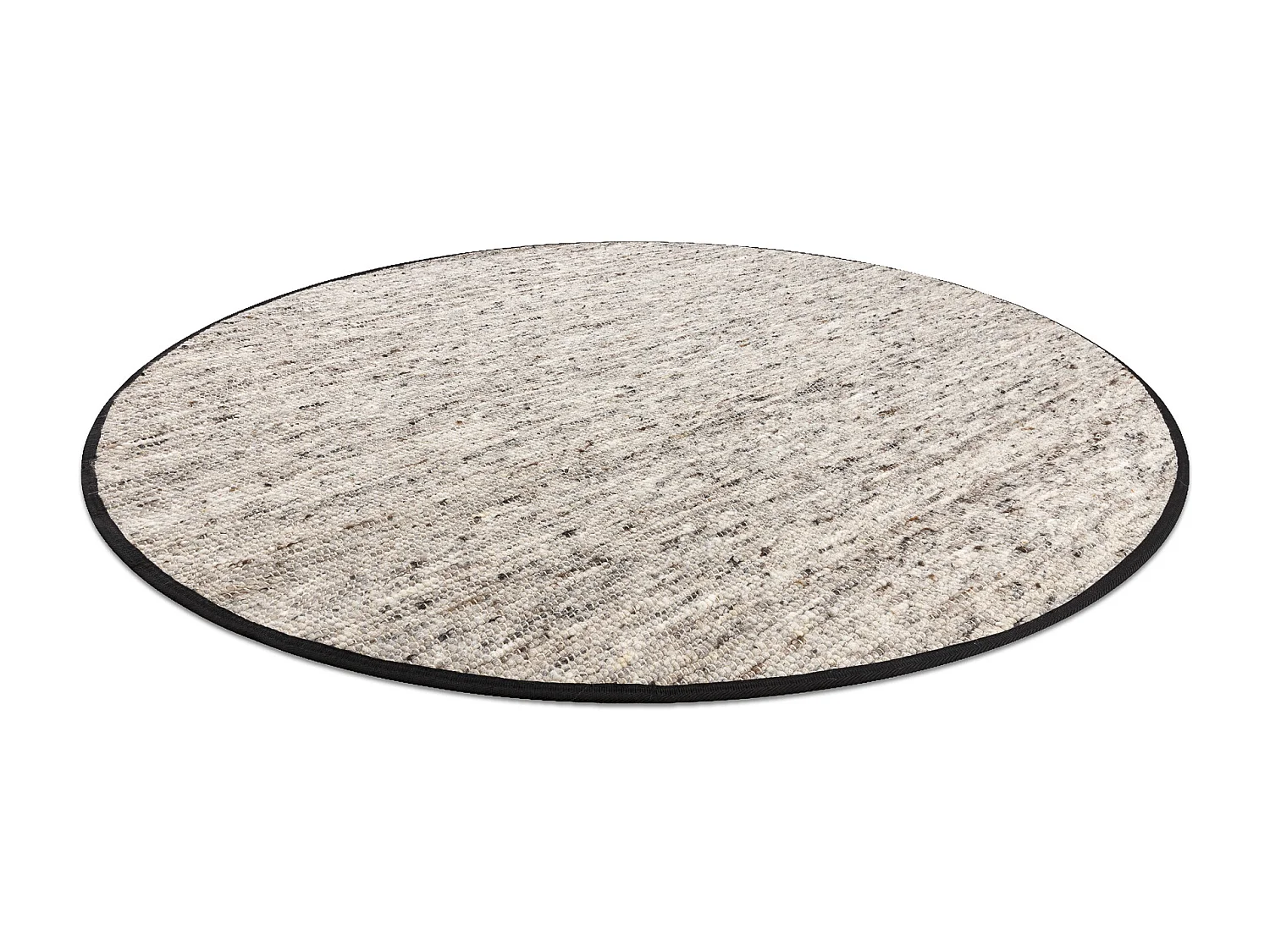 Tapis NEPAL 2100 cercle naturel grigio - laine, double face cercle 120 cm