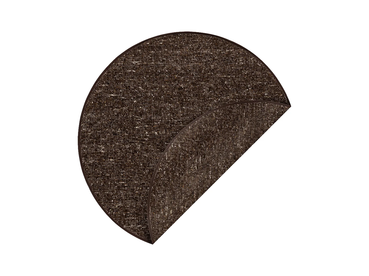 Tapis NEPAL 2100 cercle tabac marron - laine, double face, naturel cercle 160 cm
