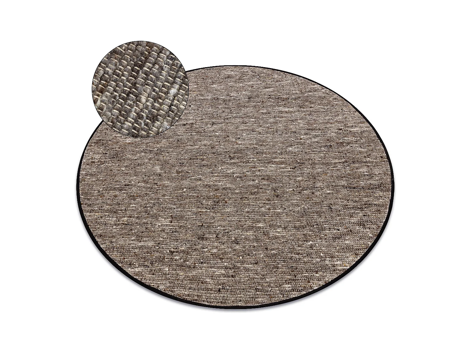Tapis NEPAL 2100 cercle stone, grigio - laine, double face cercle 160 cm