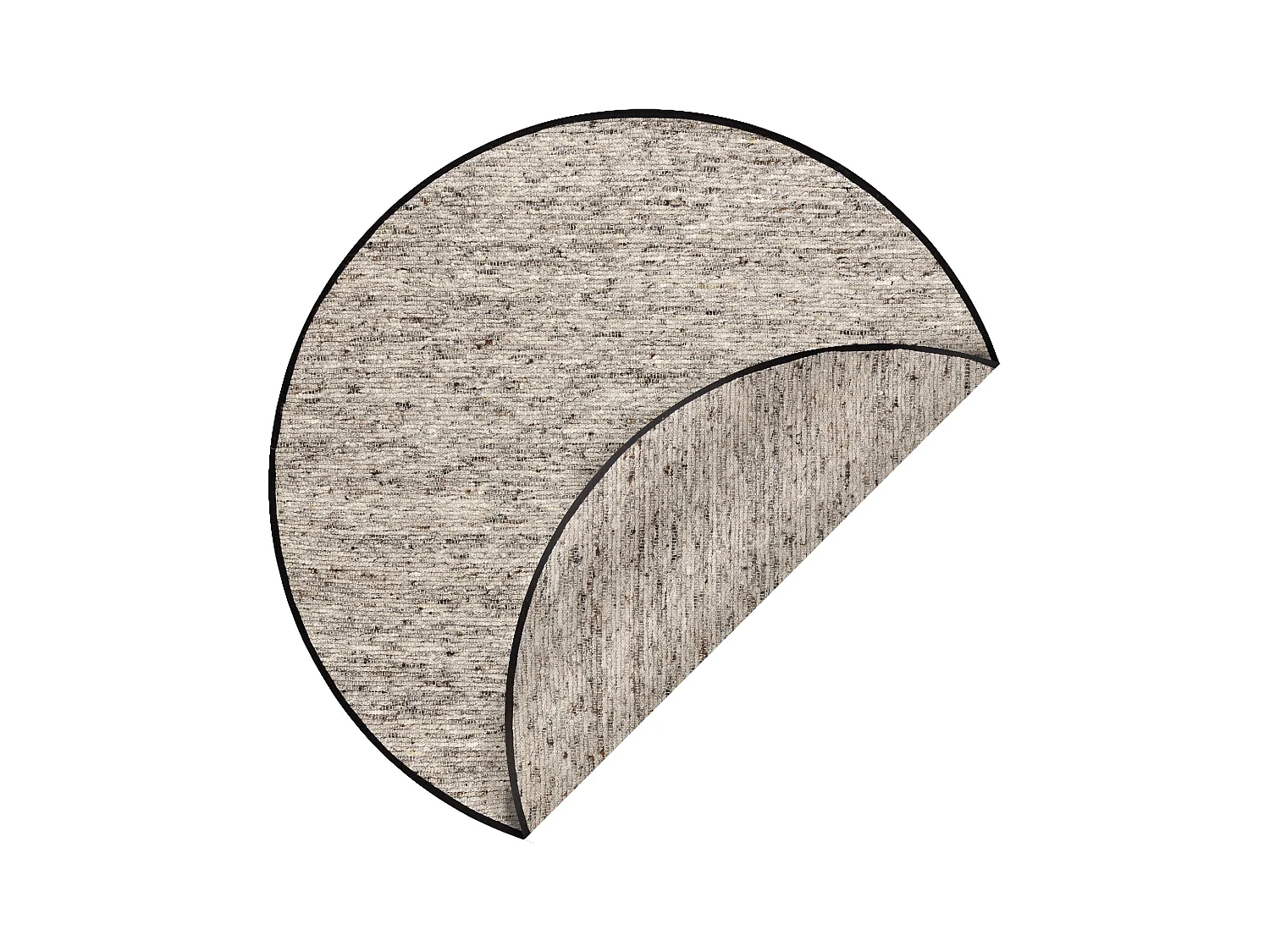 NEPAL 2100 cirkel naturel grijs tapijt - wollen, dubbelzijdig cercle 100 cm