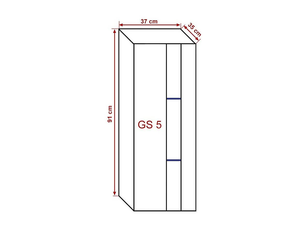 Móvel de sala branco coleção CEPTO 37x91cm, 1 porta com vidro, 2 prateleiras.