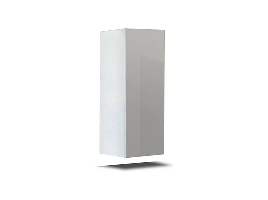 Meuble de salon blanc collection CEPTO 37x91cm, 1 porte, 1 étagère.