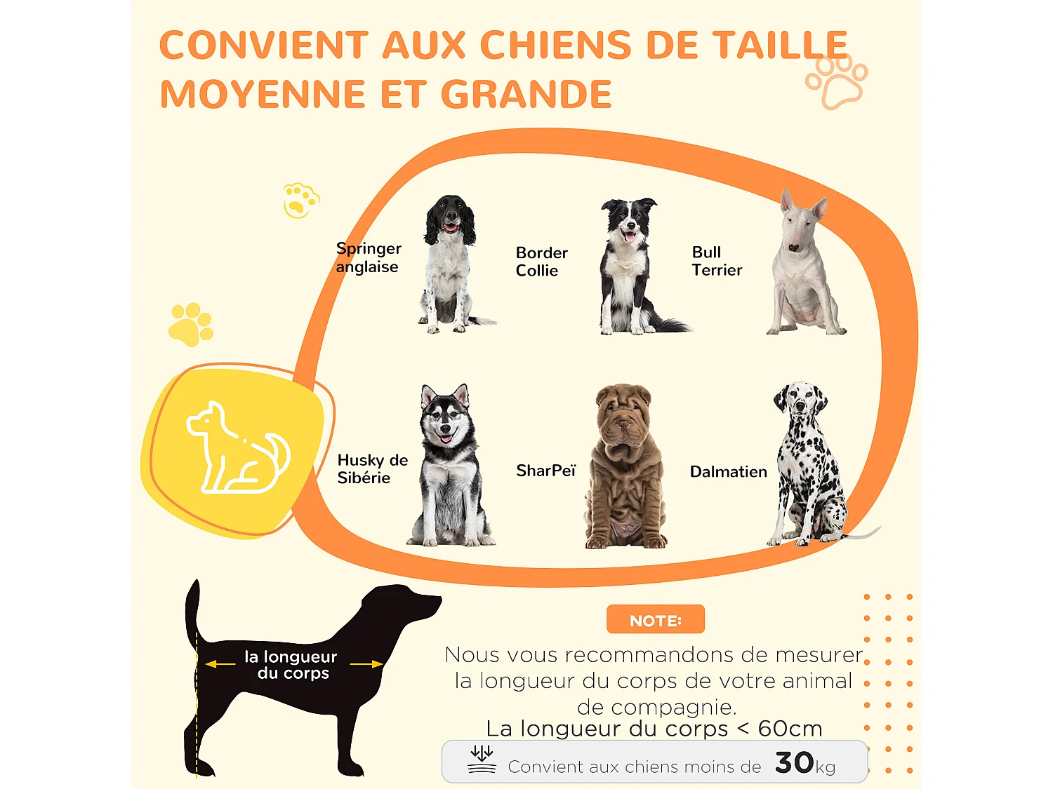 Cage pour chien sur roulettes 2 portes verrouillables - support gamelle, plateau amovible - acier noir