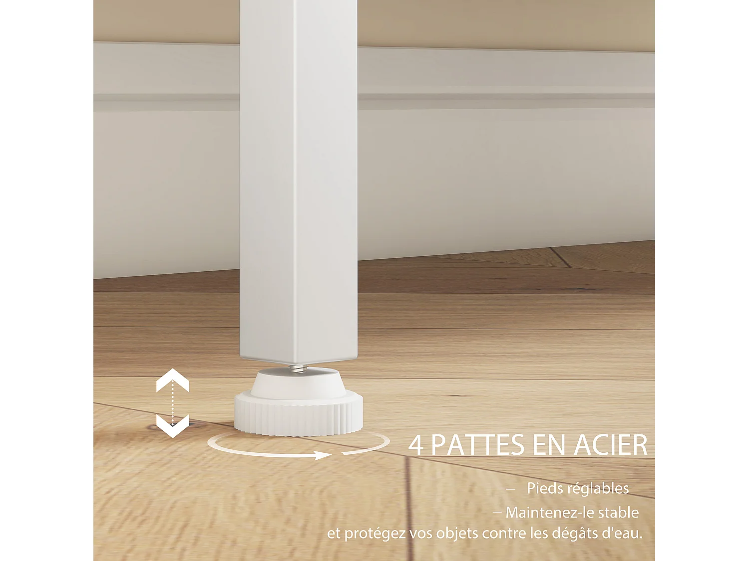 Buffet 2 portes grillagées 2 étagères dim. 80L x 37l x 92H cm acier panneaux blanc