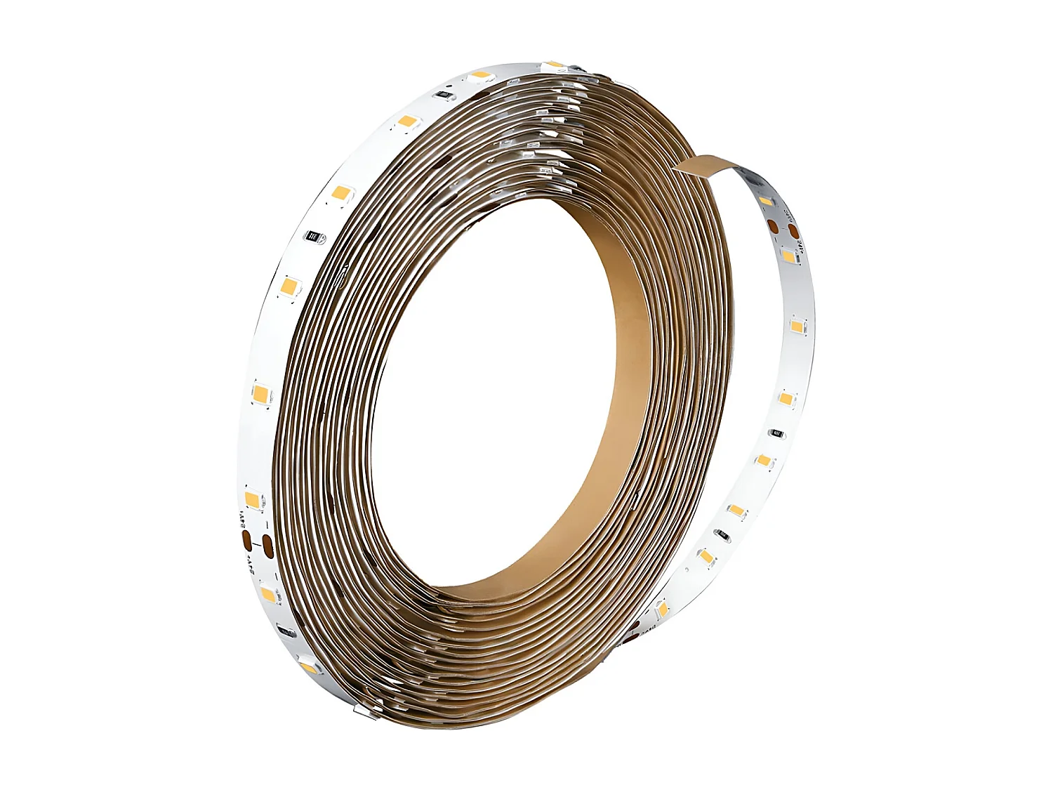 Ruban LED 24V DC 70LED/m 6W 5m Largeur 8mm Coupe tous les 10cm CorePro  6500K Blanc froid
