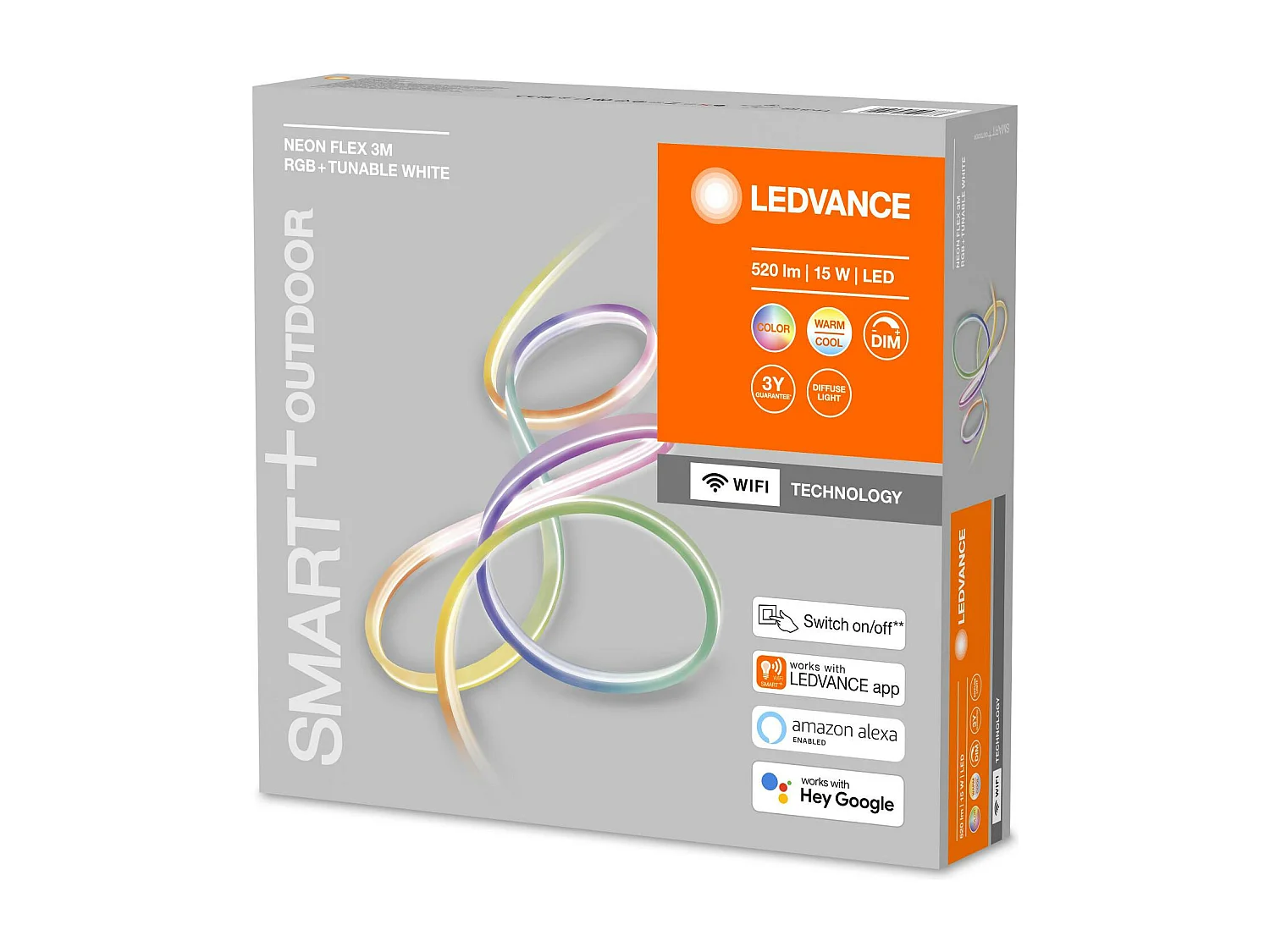 TechBrey Tira LED Neón Flex RGBW 15W Regulable Smart+ WiFi 3m LEDVANCE 4058075504783