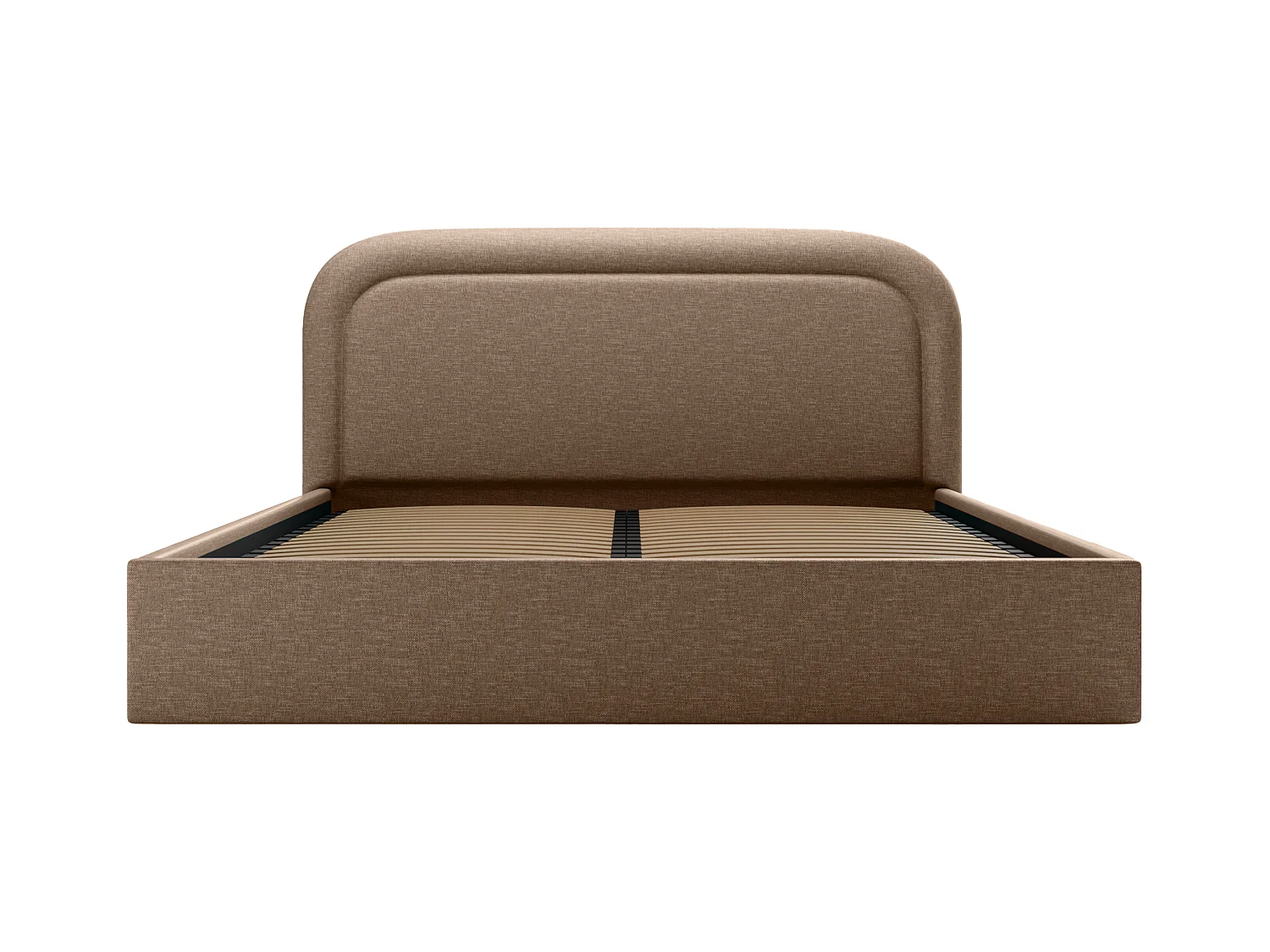 Sengeskuff 180 x 200 cm - Melert stoff - Taupe - FIREZA