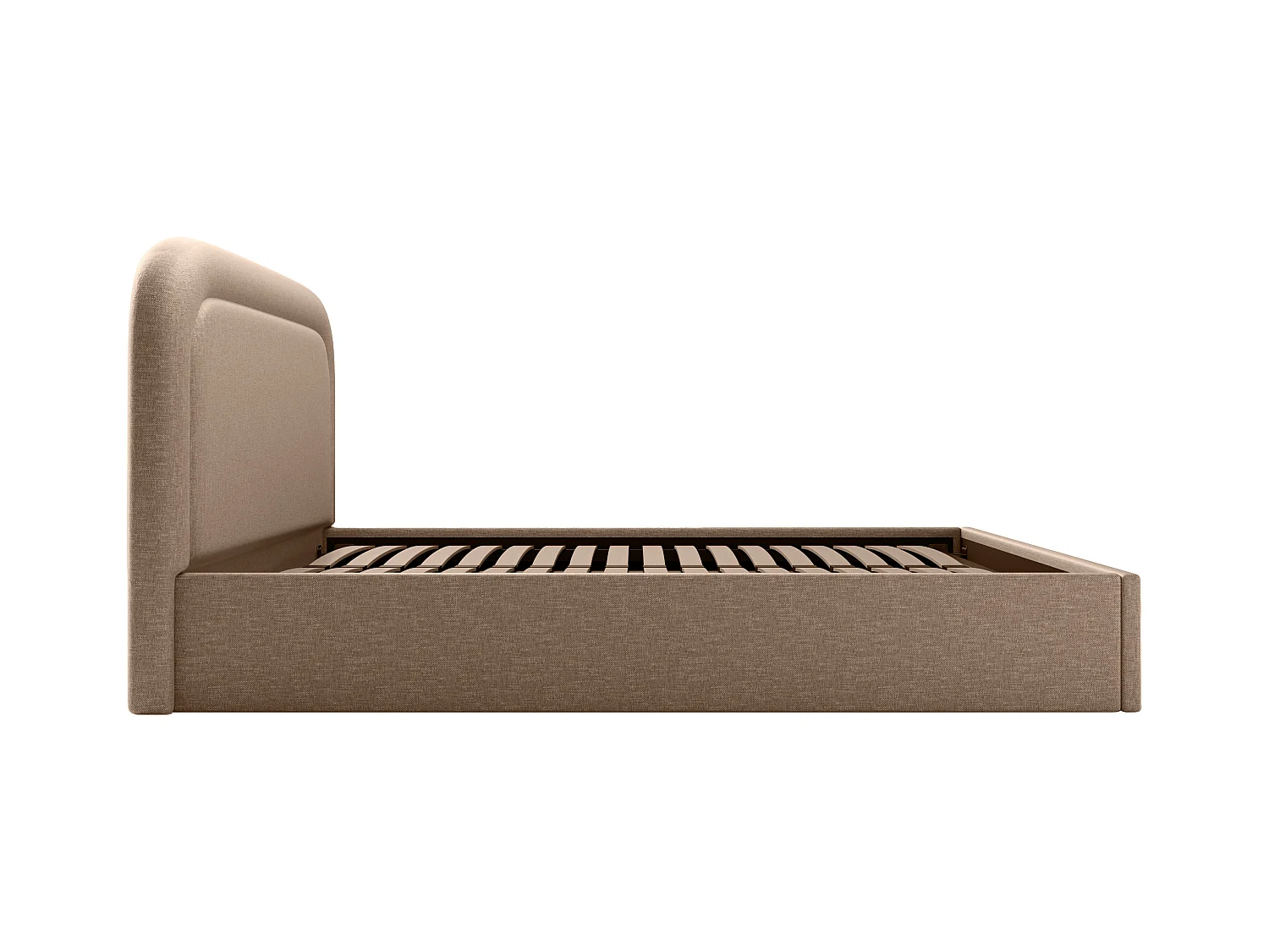 Sengeskuff 180 x 200 cm - Melert stoff - Taupe - FIREZA