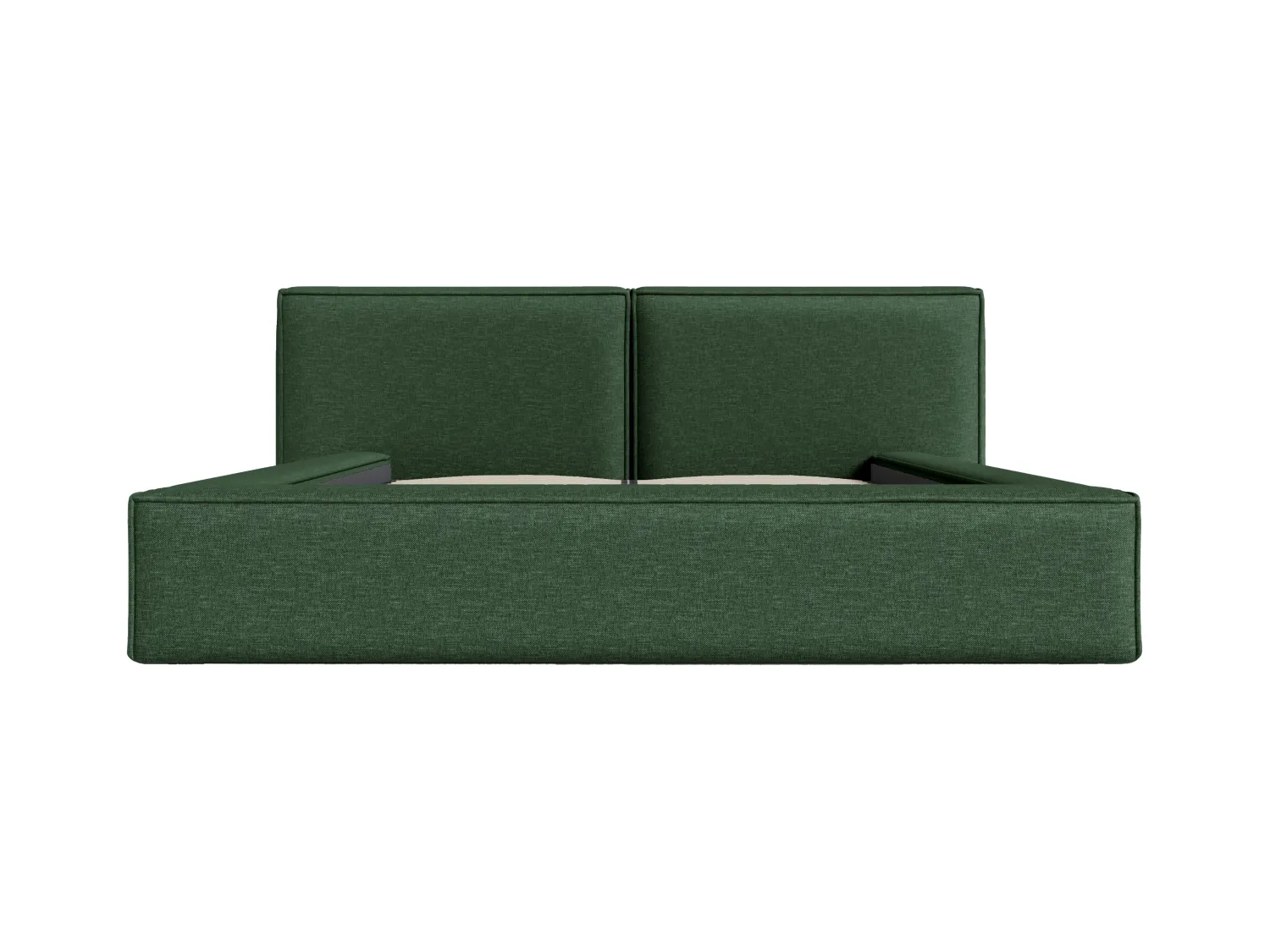 [OLD VERSION]Sengekasse 180 x 200 cm - Stoff - Grangrønn - TIMANO av Pascal Morabito