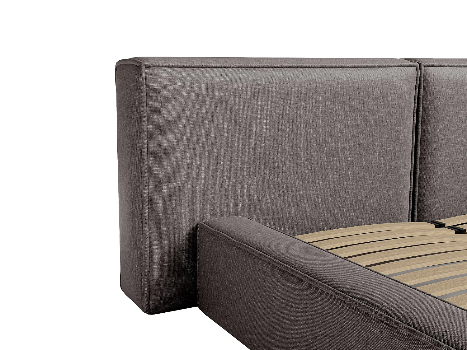 Bed met opbergruimte 160 x 200 cm - Stof - Donkergrijs - TIMANO van Pascal Morabito