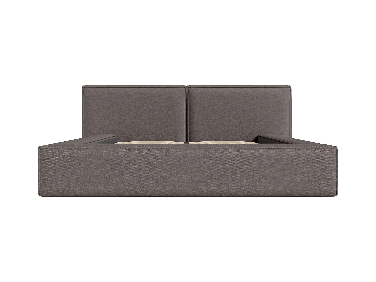 Lit coffre 160 x 200 cm - Tissu - Gris anthracite - TIMANO de Pascal Morabito