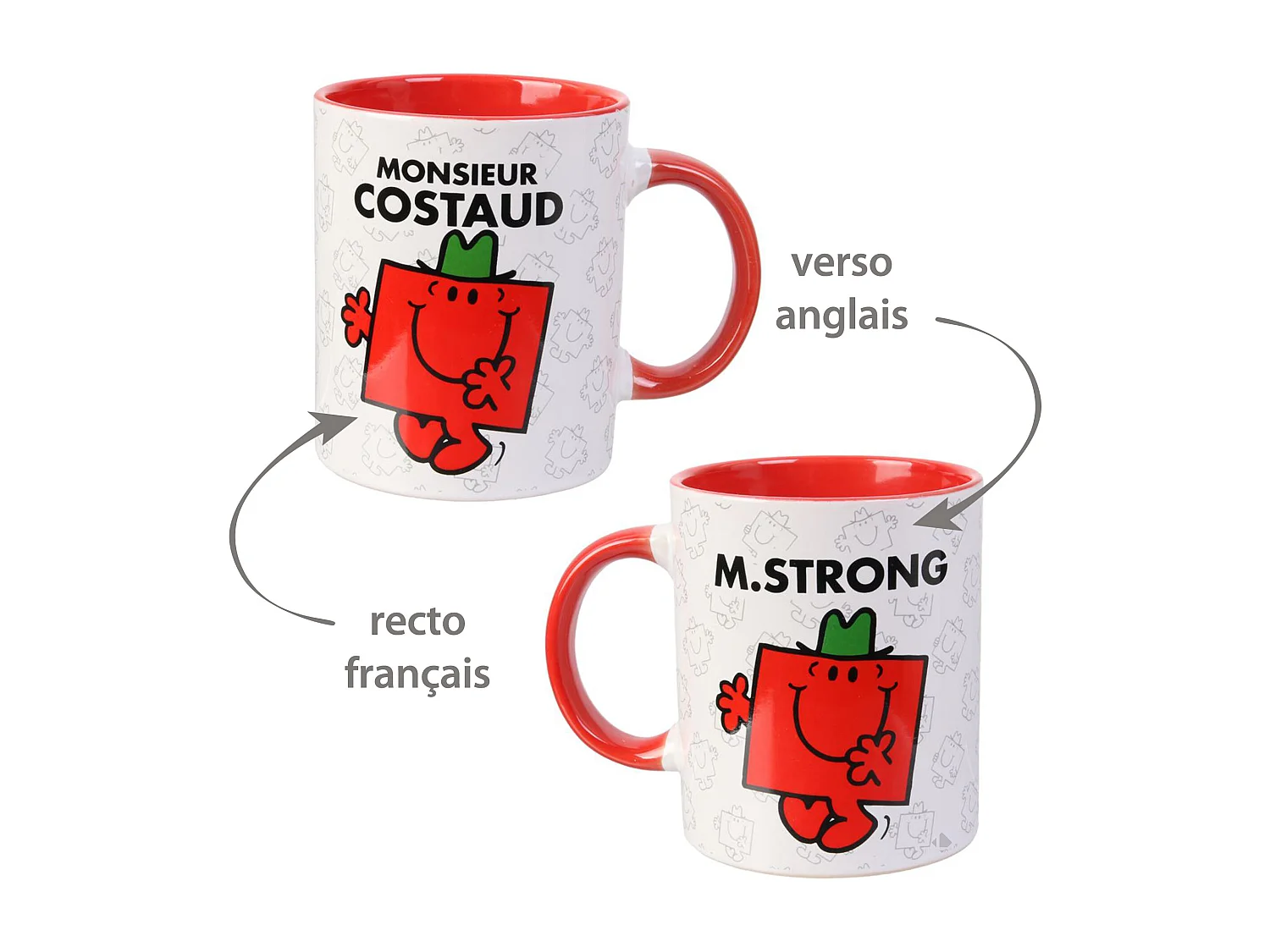 Mug en céramique 30 cl MONSIEUR MADAME série MR COSTAUD