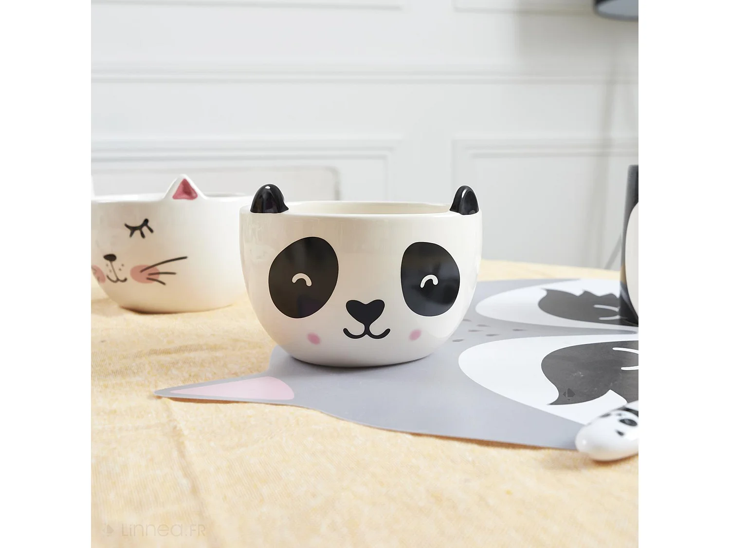 Bol 100% dolomite 45cl collection ANIMAUX 45 cl panda noir et blanc