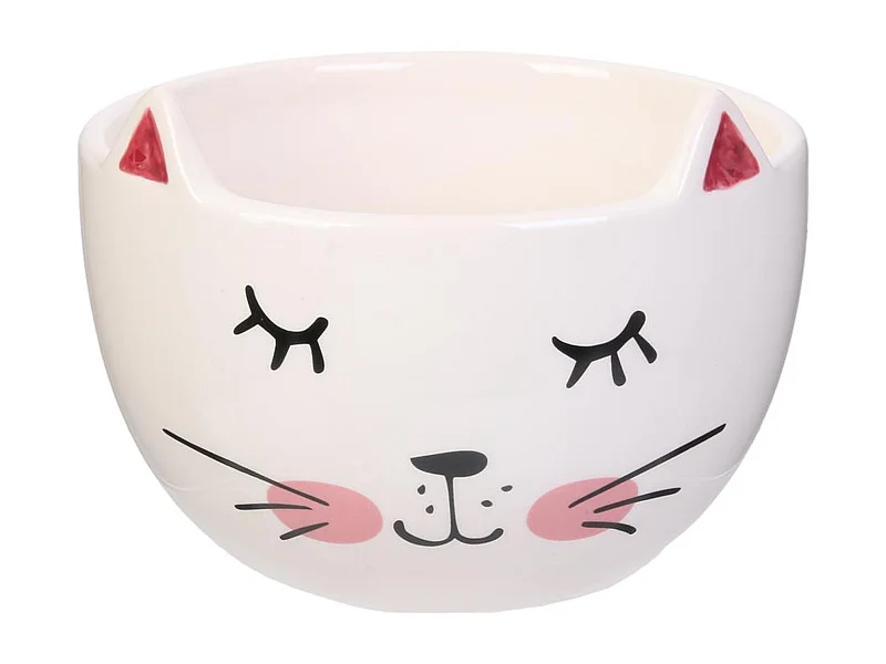 Bol 100% dolomite 45cl collection ANIMAUX personnage chat blanc