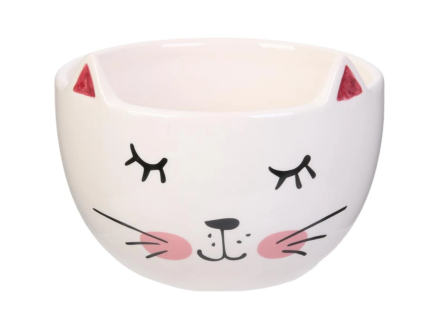 Bol 100% dolomite 45cl collection ANIMAUX personnage chat blanc