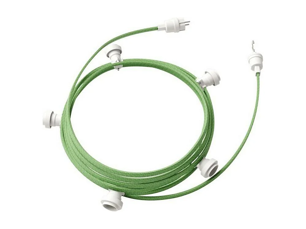 TechBrey Guirnalda Exterior Lumet System 7.5m con 5 Portalámparas E27 Blanco Creative-Cables CATE27B075