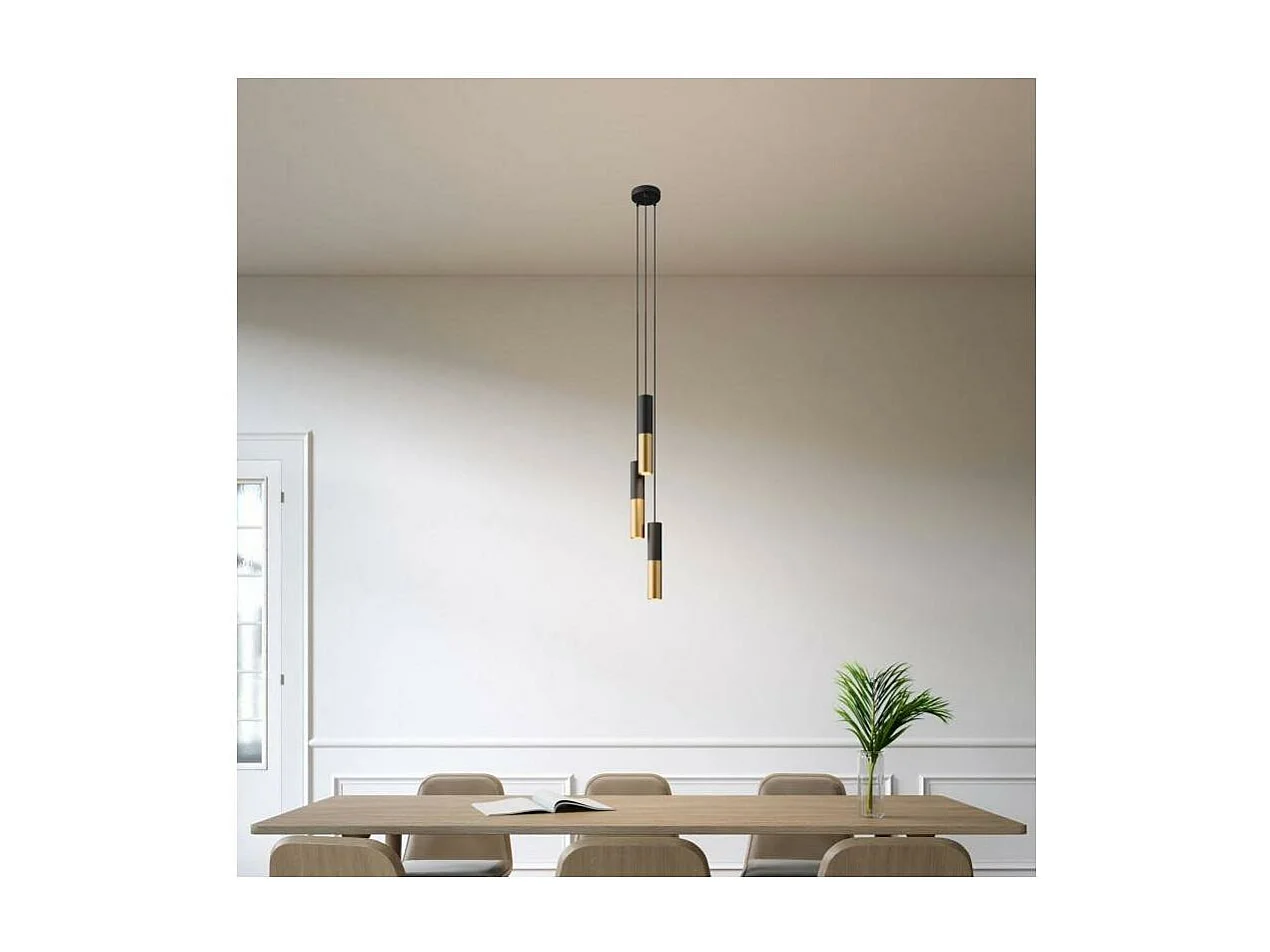 Suspension Métal Multiple à Trois Chutes Creative Cables SPM3VNRM04K2SPOT Cuivre