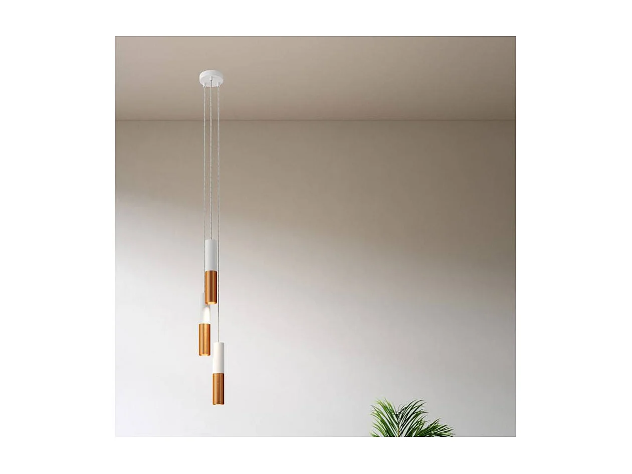 Suspension Métal Multiple à Trois Chutes Creative Cables SPM3VNRM04K2SPOT Cuivre