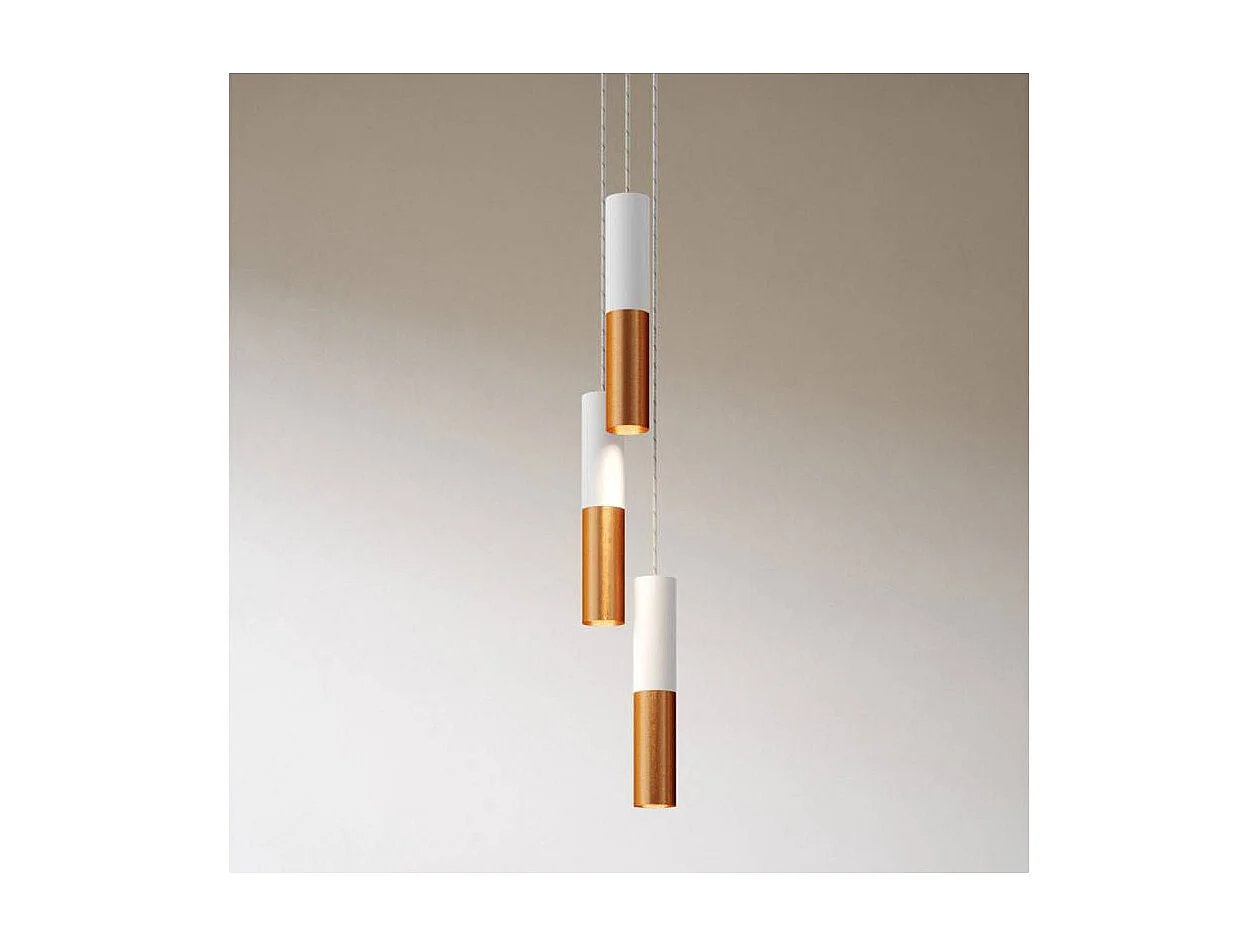 Suspension Métal Multiple à Trois Chutes Creative Cables SPM3VNRM04K2SPOT Cuivre