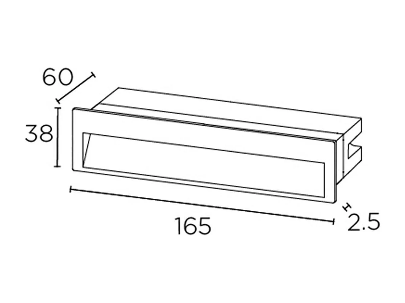 Balise LED Extérieure 5.9W Encastrable au Mur Tiny Large LEDS-C4 LEDS-C4 05-E147-Z5-CL Gris Urbain  3000K