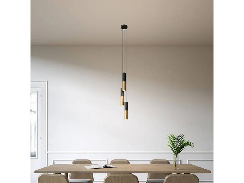 Suspension Métal Multiple à Trois Chutes Creative Cables SPM3VNRM04K2SPOT Laiton