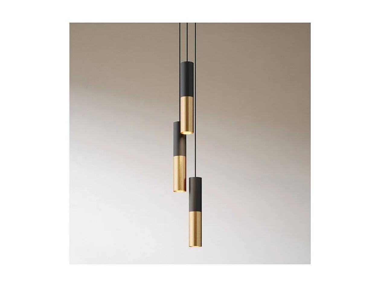 Suspension Métal Multiple à Trois Chutes Creative Cables SPM3VNRM04K2SPOT Laiton