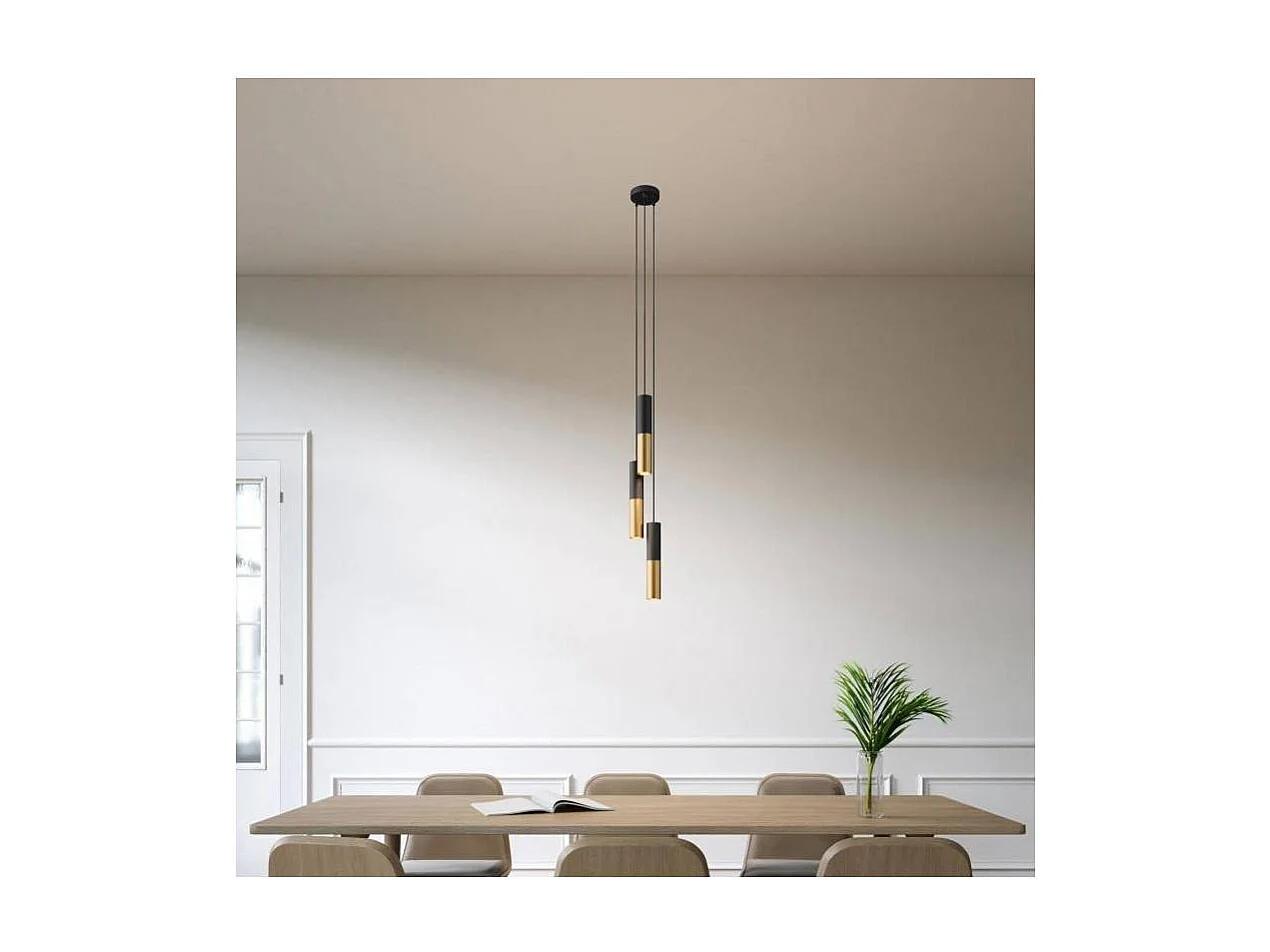 Suspension Métal Multiple à Trois Chutes Creative Cables SPM3VNRM04K2SPOT Laiton