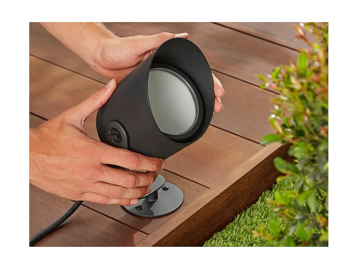 Faretto per Esterno LED con Picchetto da terra 24V DC White Color Lily XL Hue RGBW