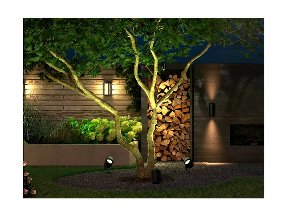 Faretto per Esterno LED con Picchetto da terra 24V DC White Color Lily XL Hue RGBW