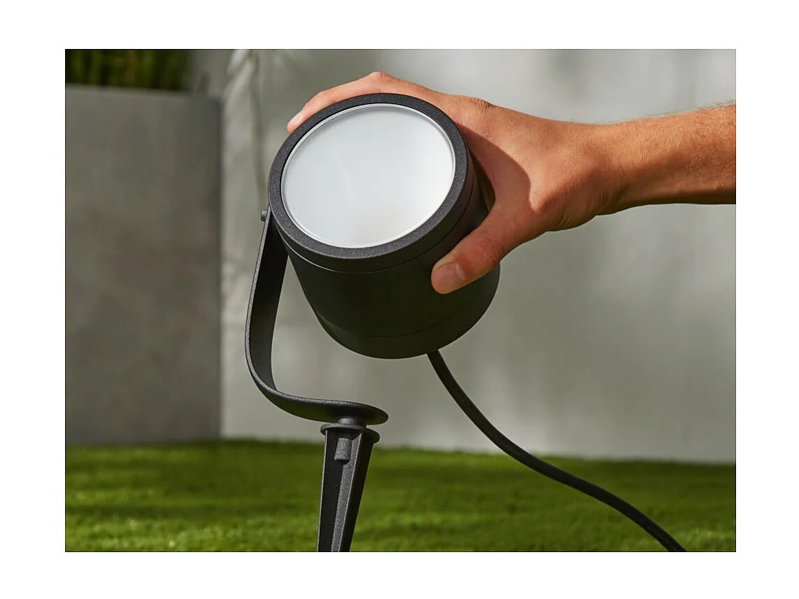 Spot Extérieur LED 8W 24VDC sur Piquet White Color Lily XL  Hue  RGBW