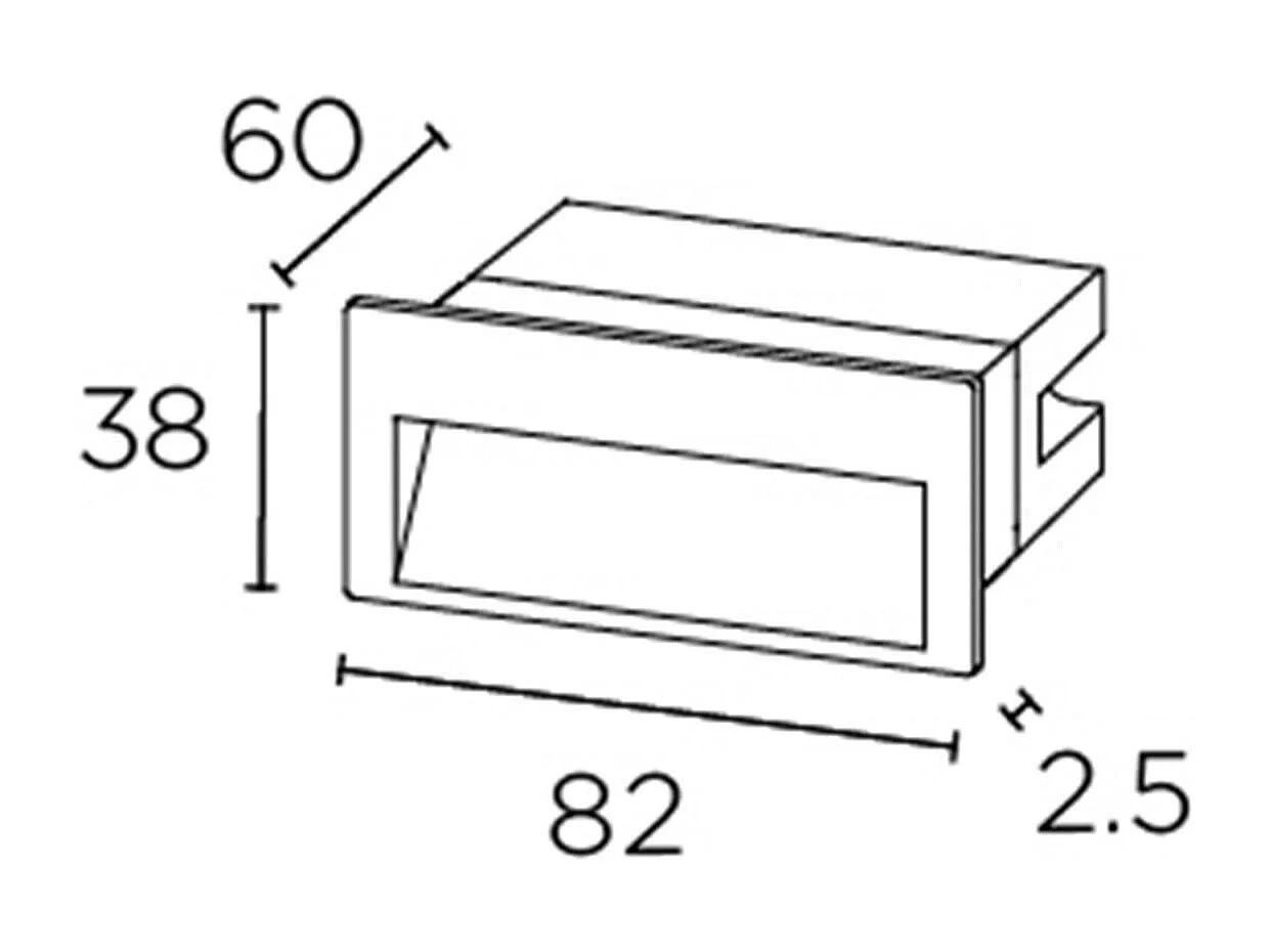 Balise LED Extérieure 1.9W Encastrable au Mur Tiny Short LEDS-C4 05-E146-Z5-CL Gris Urbain  3000K