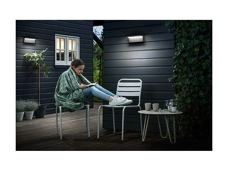 Applique da Parete LED 2x4.5W Per Esterni Bustan Antracite