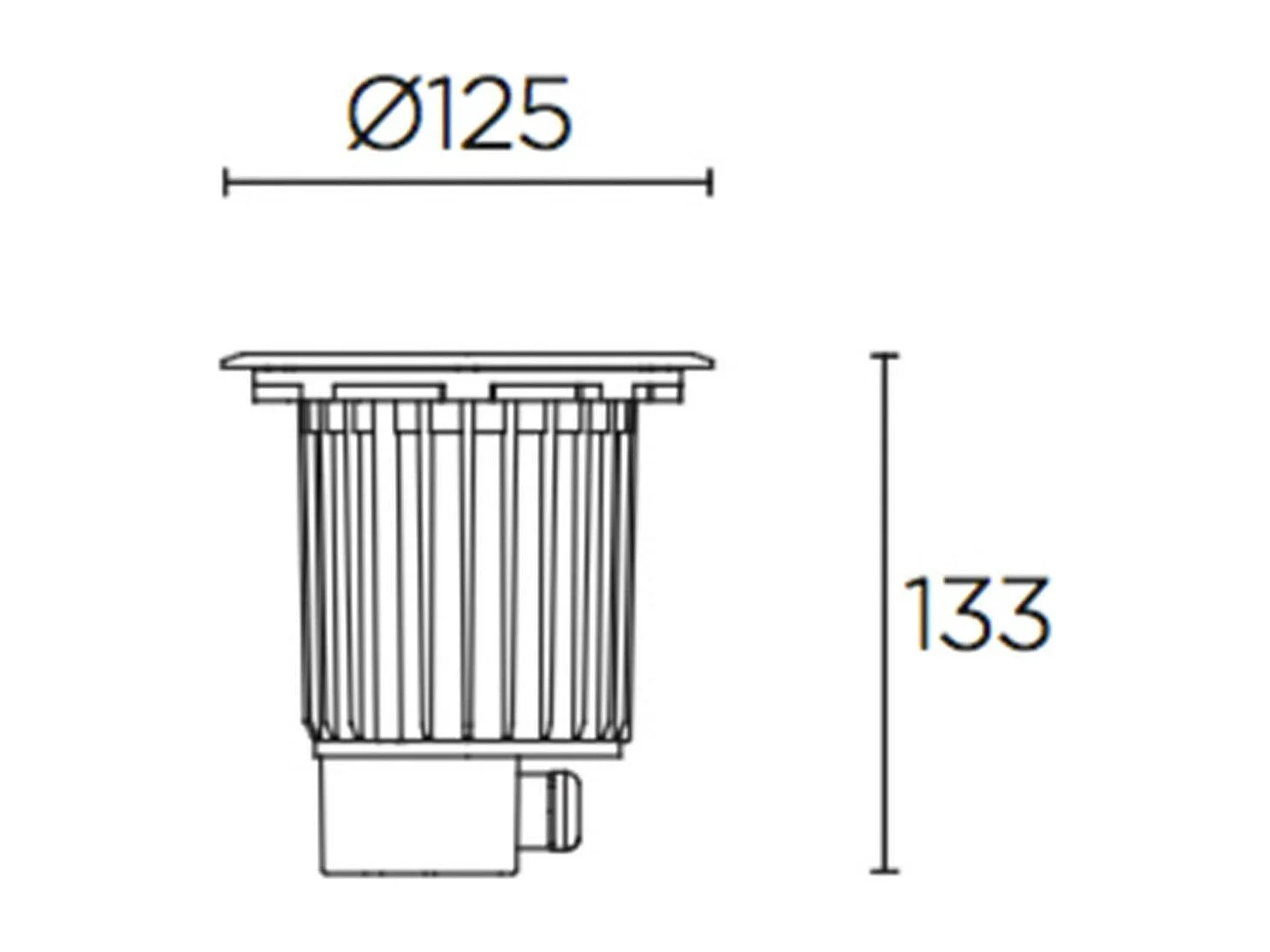 Spot LED Extérieur LED 9W Encastrable au Sol Gea LEDS-C4 55-9906-CA-CK Argent  2700K