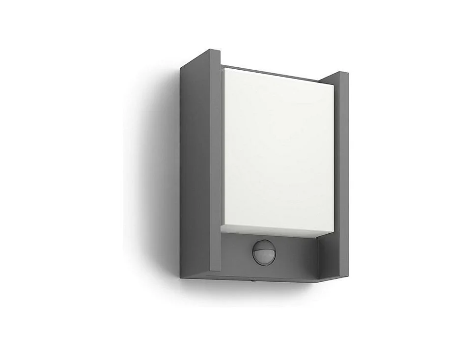 Applique da Parete LED Per Esterni con Sensore di Movimento 6W Arbour Antracite