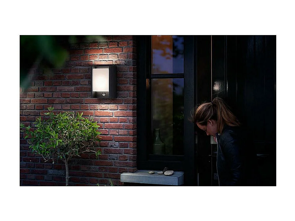 Applique da Parete LED Per Esterni con Sensore di Movimento 6W Arbour Antracite