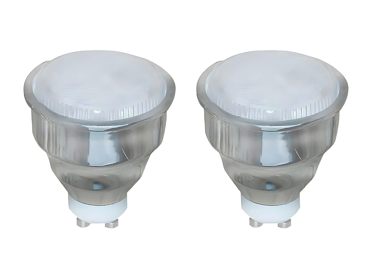 Confezione da 2 Lampadine CFL Faretto Basso Consumo GU10 9W 400lm 2700K 7hDayron