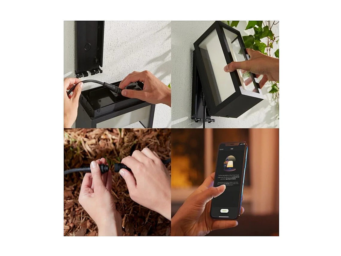 Applique Murale LED Extérieure White Color Impress 2x8W  Hue