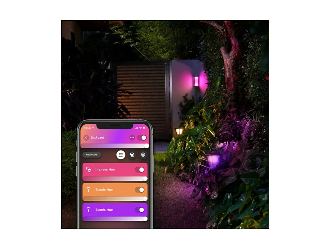 Applique Murale LED Extérieure White Color Impress 2x8W  Hue