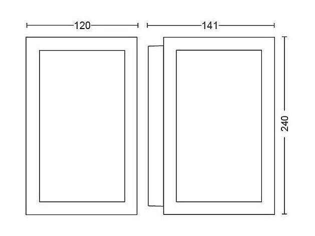 Applique Murale LED Extérieure White Color Impress 2x8W  Hue