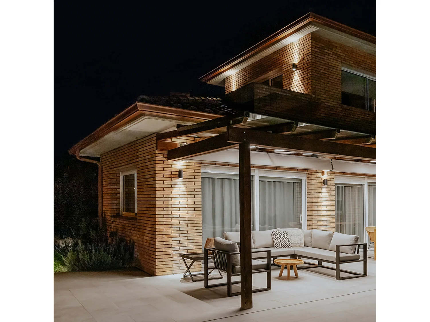 Applique Murale LED Cosmos Fixture Double Face 10.5W LEDS-C4 Noir Blanc Neutre 4000K