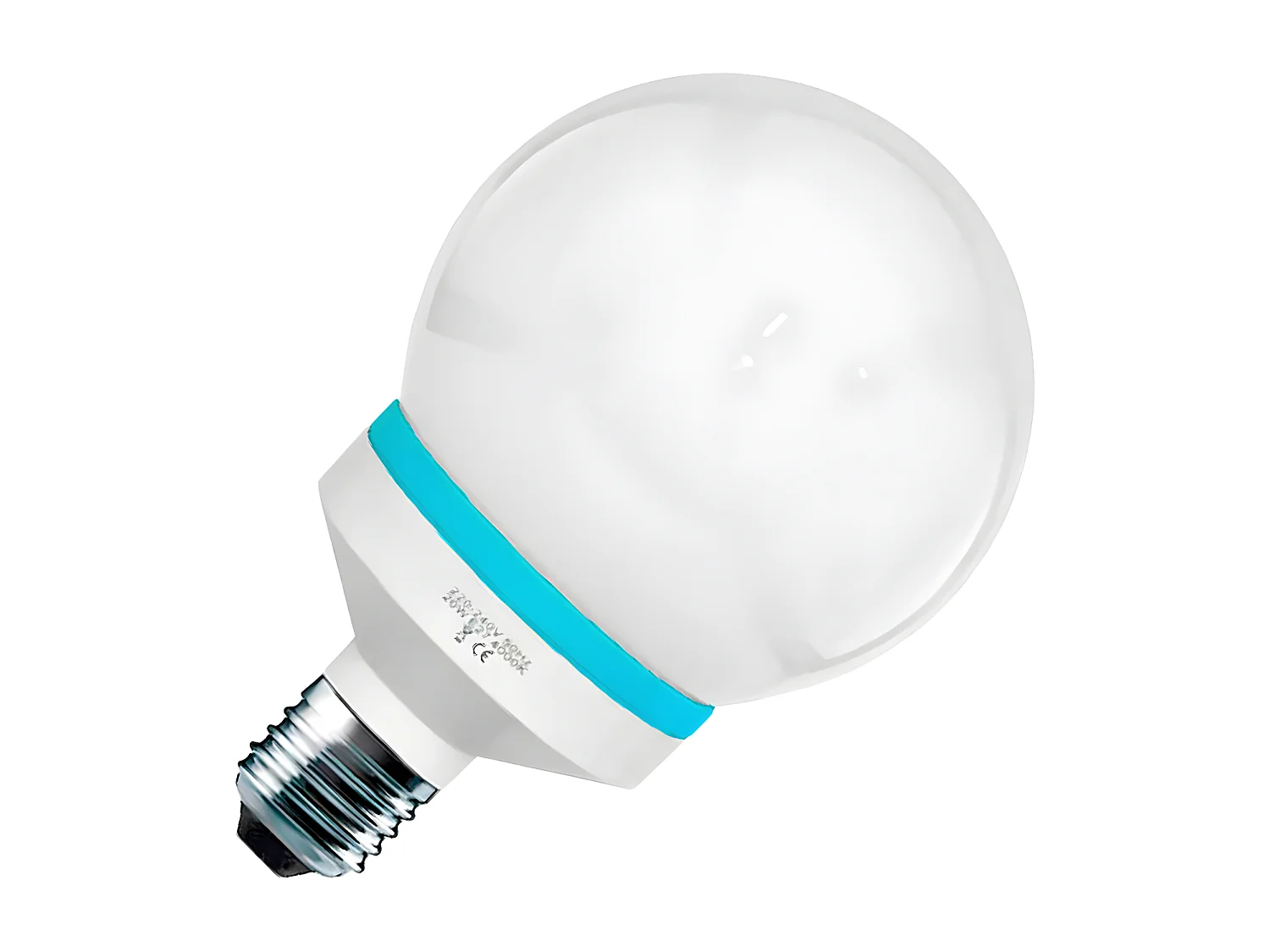 Confezione da 2 Lampadine CFL a basso consumo Mini Globe E27 9W 400lm 4000K Dayron