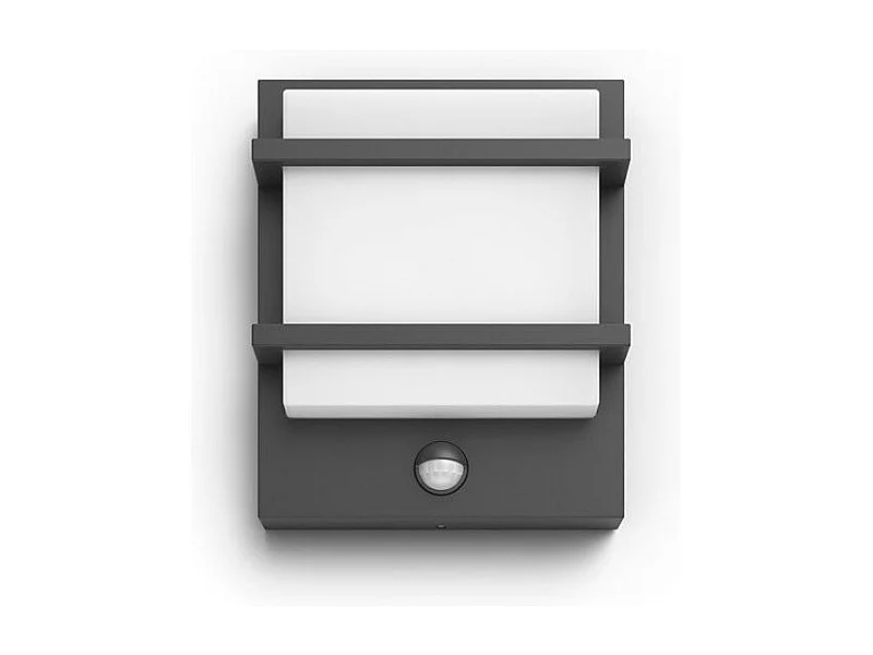 Applique Murale LED  Petronia 12W avec détecteur de Mouvement Noir