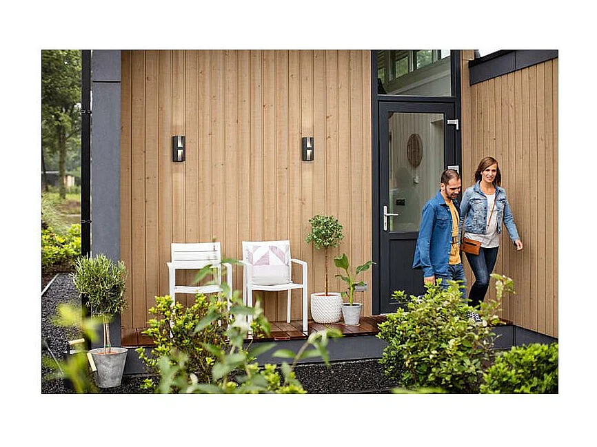 Applique da Parete LED 2x4.5W Per Esterni Doppia Luce Regolabile Shadow Antracite