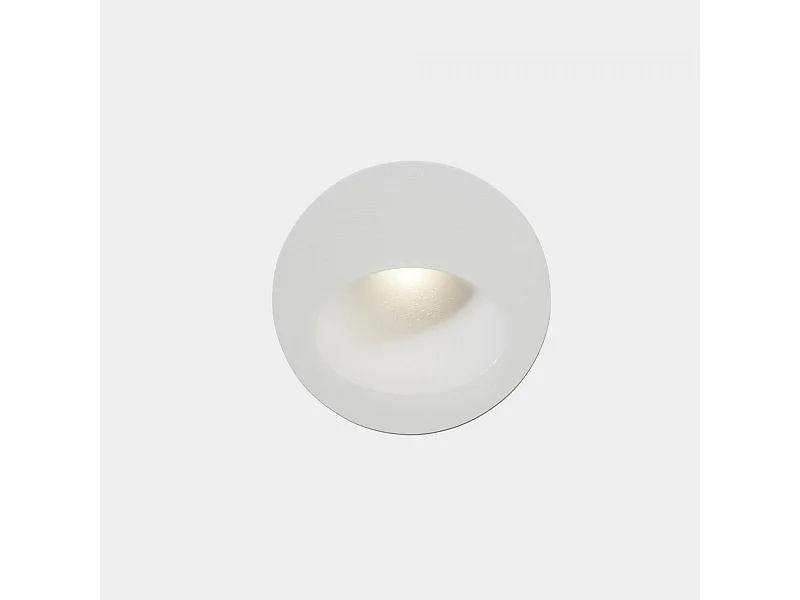 Balise LED Extérieure 2.2W Encastrable au Mur Bat Round Ovale LEDS-C4 05-E014-14-CM Blanc Blanc Neutre 4000K