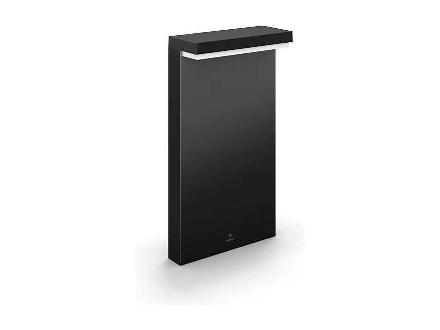 Balise LED Extérieure RGBW 13.5W en Saillie sur Pied 40cm White Color Nyro  Hue Noir RGBW